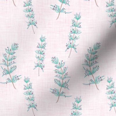 Rosemary Linen (white-pink)