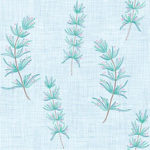 Rosemary Linen (icy blue)