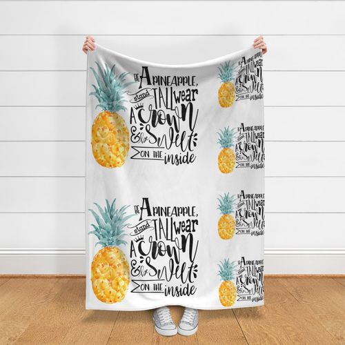 Be a pineapple - blanket/lovey combo - NO GUIDES