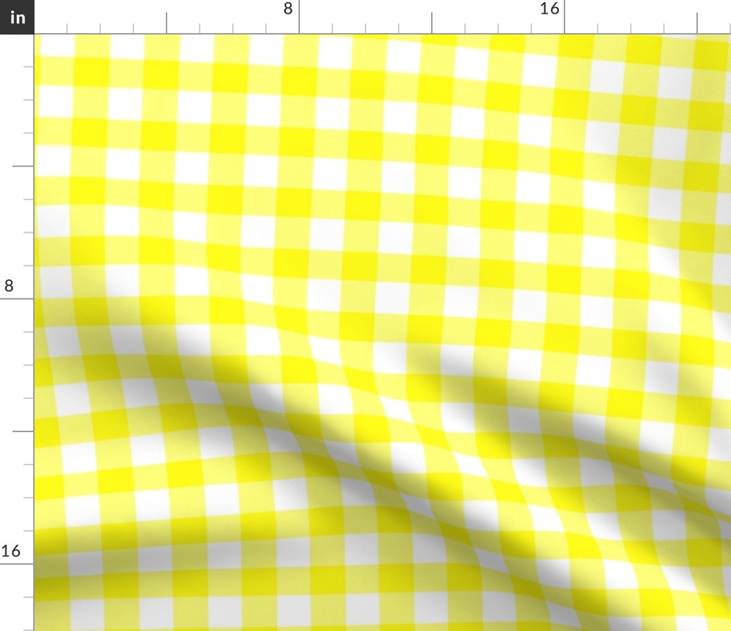 Yellow Gingham - Bright Sunny Summer