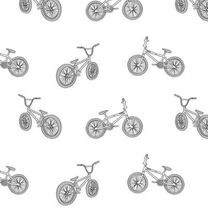 bmx bicycle kids boys fabric sports bike white grey