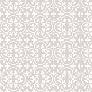 reverse moroccan tile white on beige