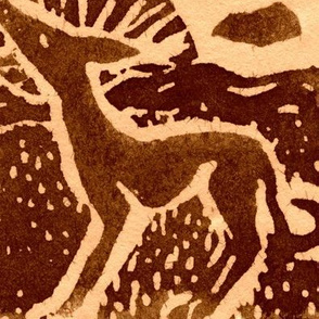 Sighthound Blockprint sepia