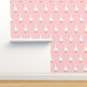 Duck Cool on pale pink