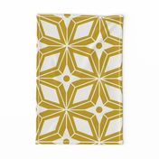 Starburst - Midcentury Modern Geometric Gold Jumbo Scale