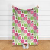 One in a melon - Wholecloth Cheater Quilt - Rotated