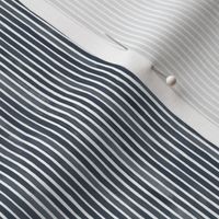 Vertical Watercolor Mini Stripes M+M Navy Black by Friztin
