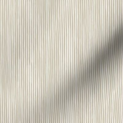 Vertical Watercolor Mini Stripes M+M Latte by Friztin
