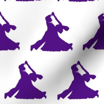 Purple Ballroom Dancers// Large