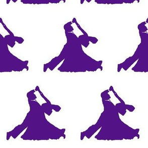 Purple Ballroom Dancers// Large