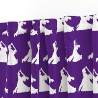 Ballroom Dancers on Purple // Large