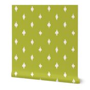 Farmhouse chartruese polka dots