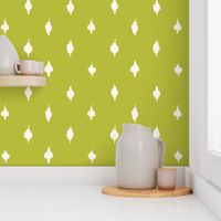 Farmhouse chartruese polka dots