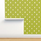 Farmhouse chartruese polka dots