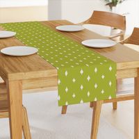 Farmhouse chartruese polka dots