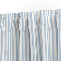 Icy blue stripe on cream Mary Poppins Apron 