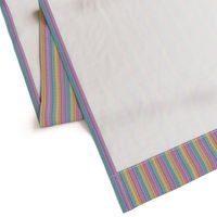 rainbow stitching on white