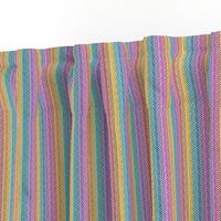 rainbow stitching on white