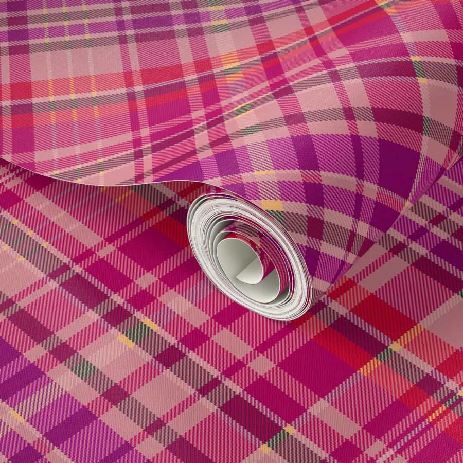 Cherry and Grape Madras Plaid