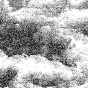 Clouds wallpaper black and white