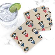 boxer sunglasses dog breed summer fabric tan