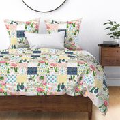 21" Valladolid - Whole Cloth Cheater Quilt