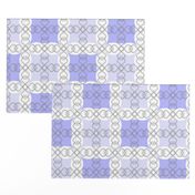 Amethyst Purple Grid with Scroll F
