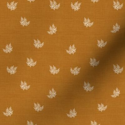 Feathery Fern, Rust Orange // small