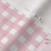 monogram quilt letter G girls pink nursery baby quilts