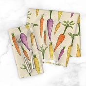 Heirloom Watercolor Carrots