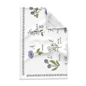 abc wildflowers wholecloth 42 x 36 nature floral purple