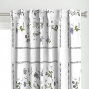 abc wildflowers wholecloth 42 x 36 nature floral purple