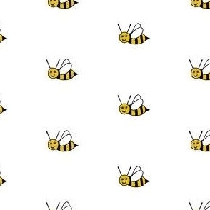 Bee Happy - White