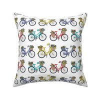 bouquet bicycles white