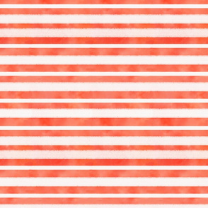 Rough Watercolor Orange & White Stripes