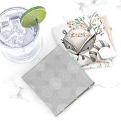 Woodland Friends Nursery Patchwork Quilt - I Woke Up This Cute Wholecloth Deer Fox Raccoon Bunny (Grey Blush) GingerLous