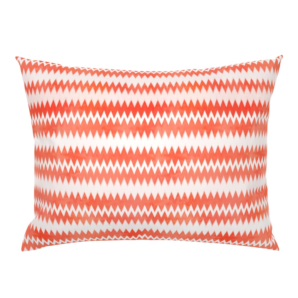 Zig Zag Orange & White