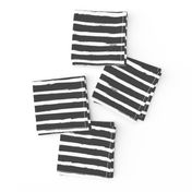 Painted White Stripes on Charcoal (Dark Gray, Distressed Stripes)