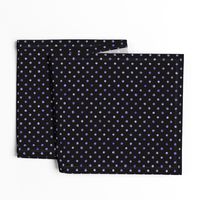 watercolor polka dots on black