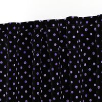 watercolor polka dots on black