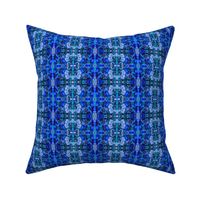 BN8 -  SM - Abstract Marbled Tapestry in  Blues - Lavender - Teal  - Purple