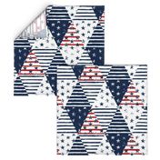 Smaller Stars and Stripes Cheater Quilt