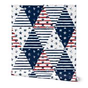 Smaller Stars and Stripes Cheater Quilt