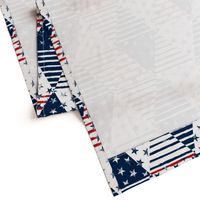 Smaller Stars and Stripes Cheater Quilt