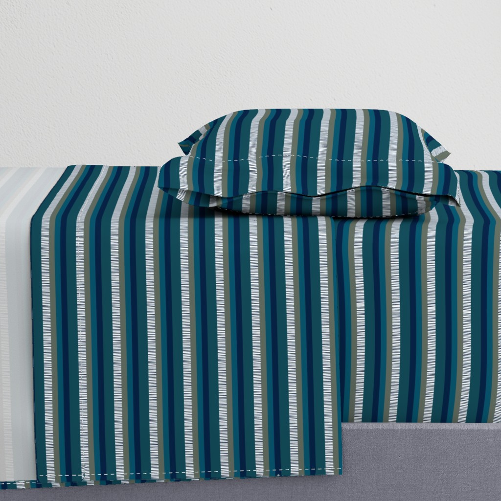 masculine navy teal khaki stripes