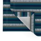 masculine navy teal khaki stripes