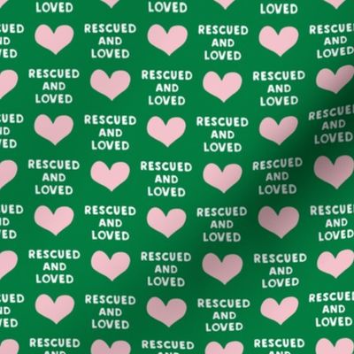 rescued and loved - green