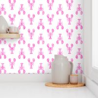 pink lobster fabric