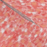 Coral, Orange, Pink & White Oil Paint Abstract