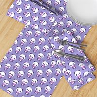 Cute purple baby pandas